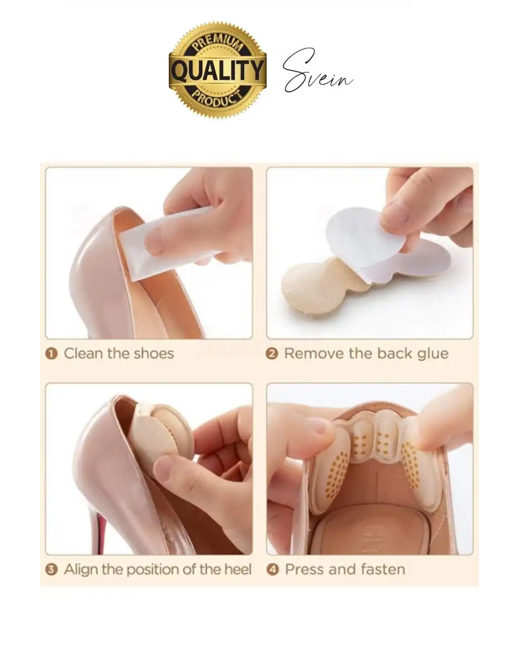 Yumuşak Kaymaz Ayakkabı Topuk Vurma Önleyici Pad 4 mm Konforlu Yara Yapmaz Rahat Spor Ped Sünger