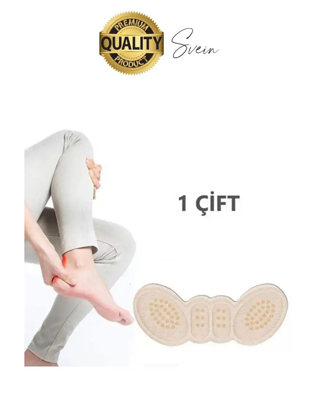 Yumuşak Kaymaz Ayakkabı Topuk Vurma Önleyici Pad 4 mm Konforlu Yara Yapmaz Rahat Spor Ped Sünger