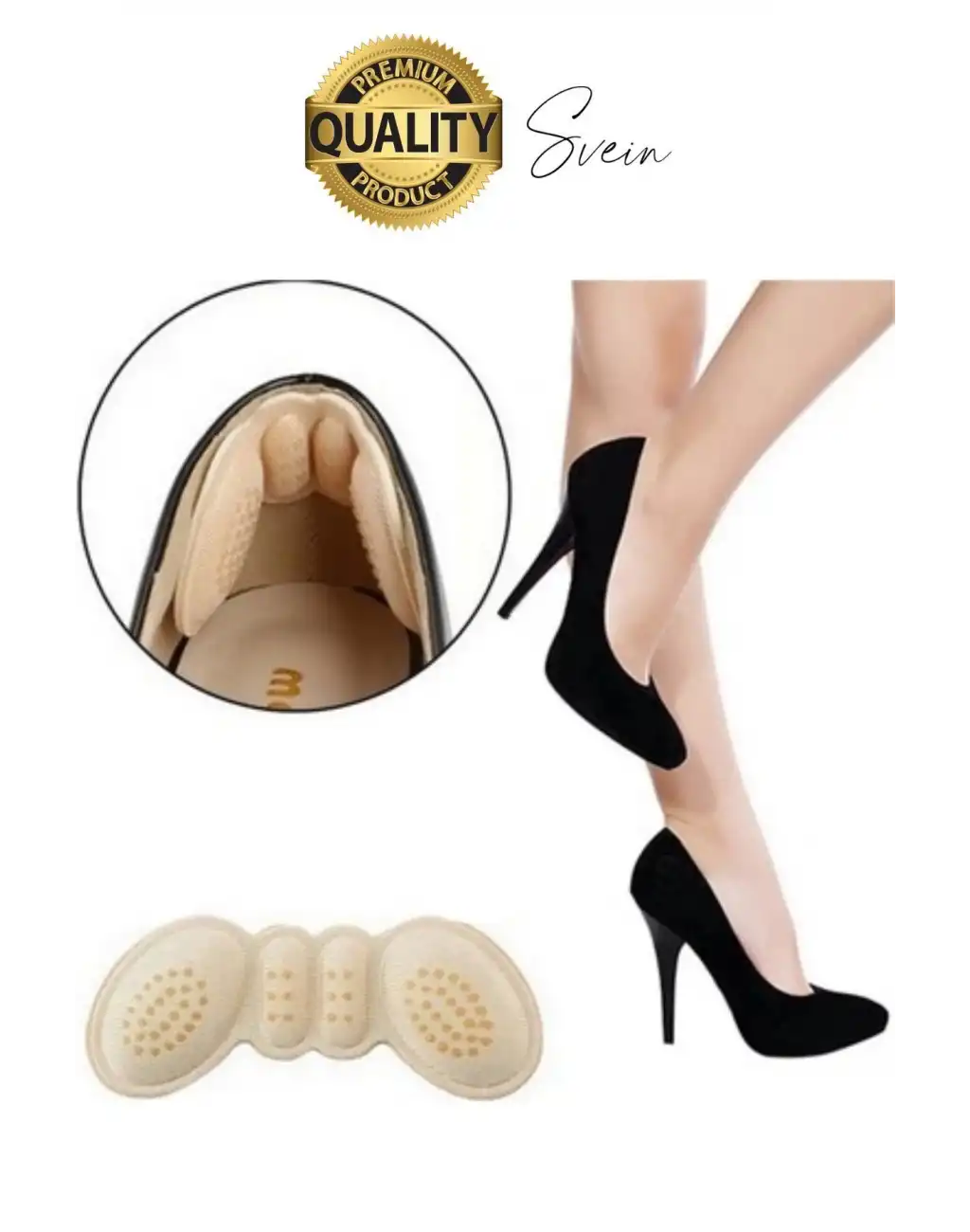 Yumuşak Kaymaz Ayakkabı Topuk Vurma Önleyici Pad 4 mm Konforlu Yara Yapmaz Rahat Spor Ped Sünger