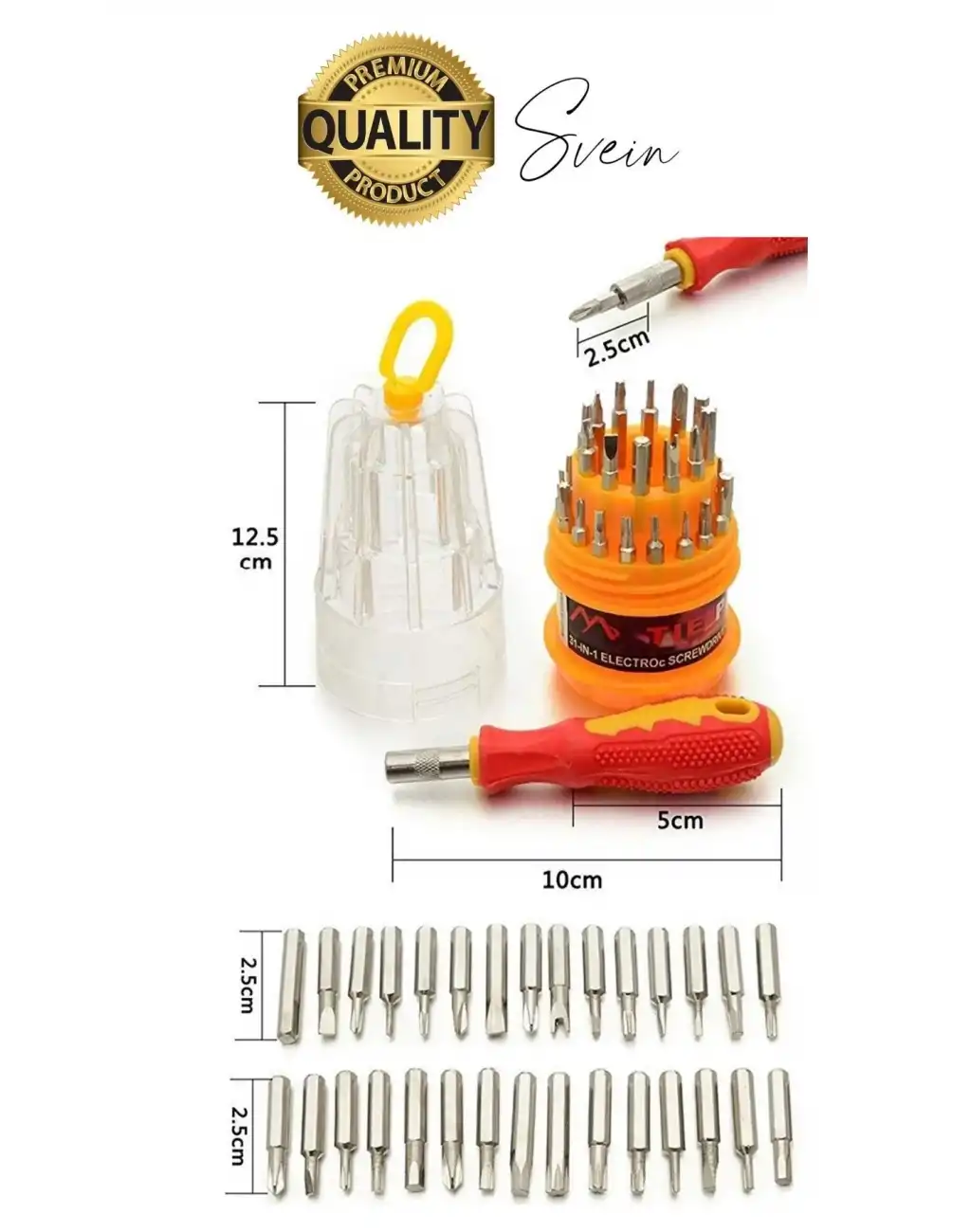 Premium 31 Parça Yumurta Tornavida Bits Uç Seti Telefon Tamir Saat Elektronik Farklı Metal Başlık