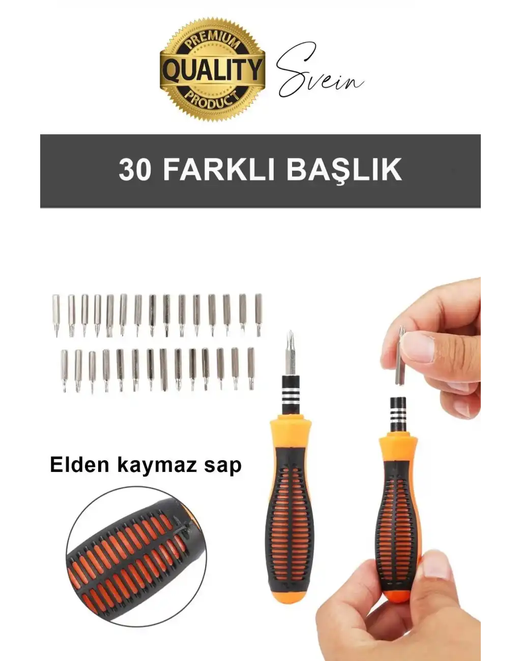 Premium 31 Parça Yumurta Tornavida Bits Uç Seti Telefon Tamir Saat Elektronik Farklı Metal Başlık