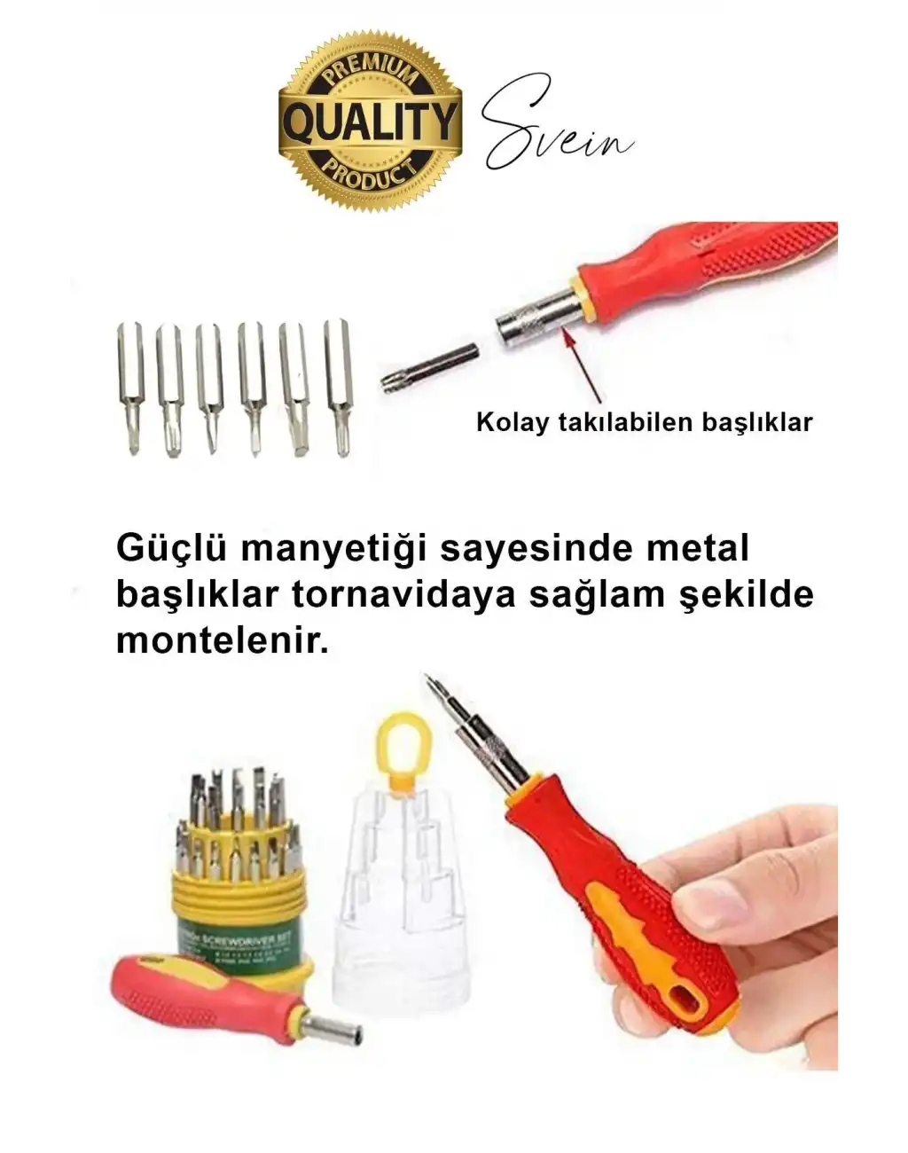 Premium 31 Parça Yumurta Tornavida Bits Uç Seti Telefon Tamir Saat Elektronik Farklı Metal Başlık