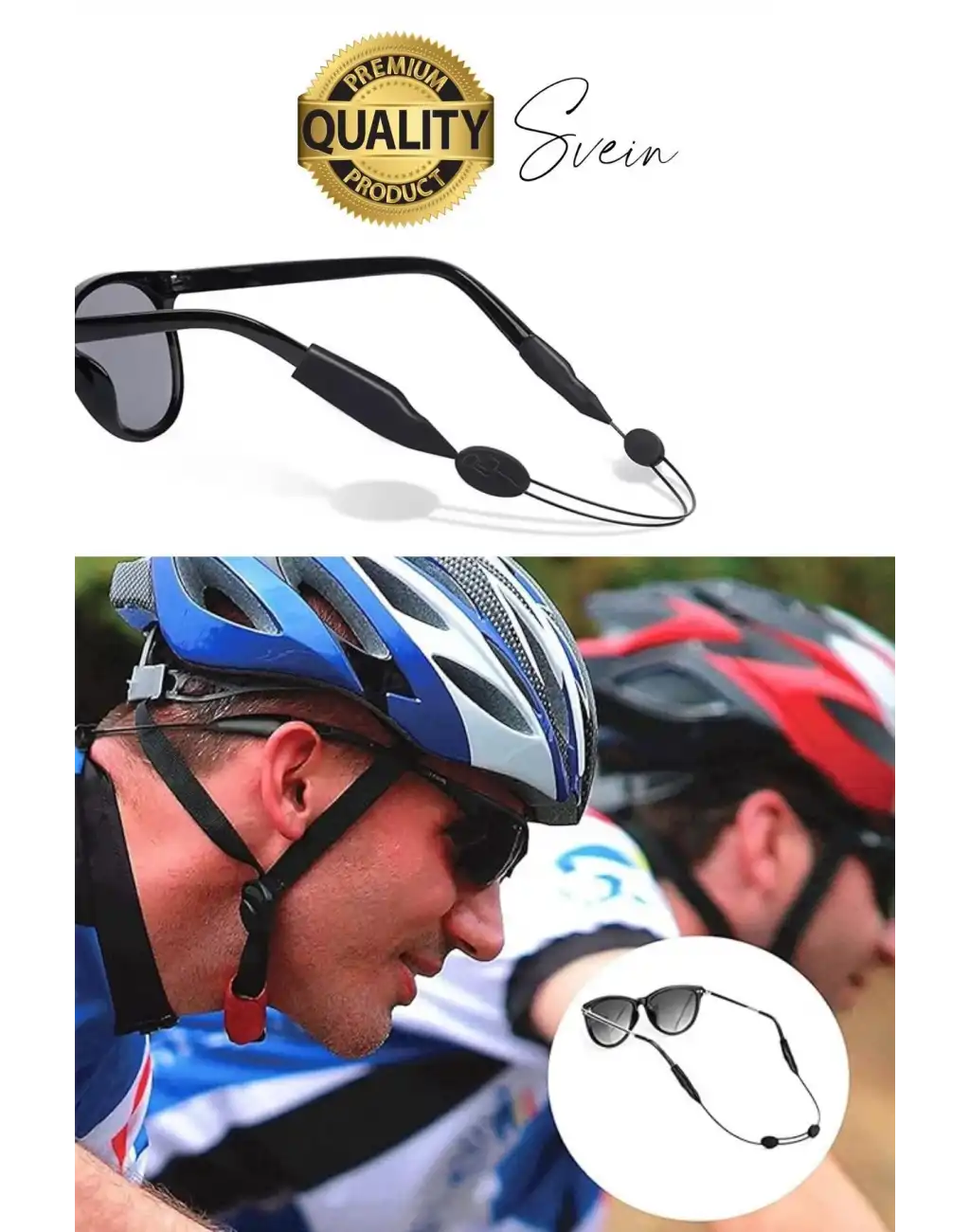 Premium Ayarlanabilir Rahat Kaymaz Çıkmaz Gözlük Arkası Tutucu Askı İpi Zinciri Sporcu Unisex