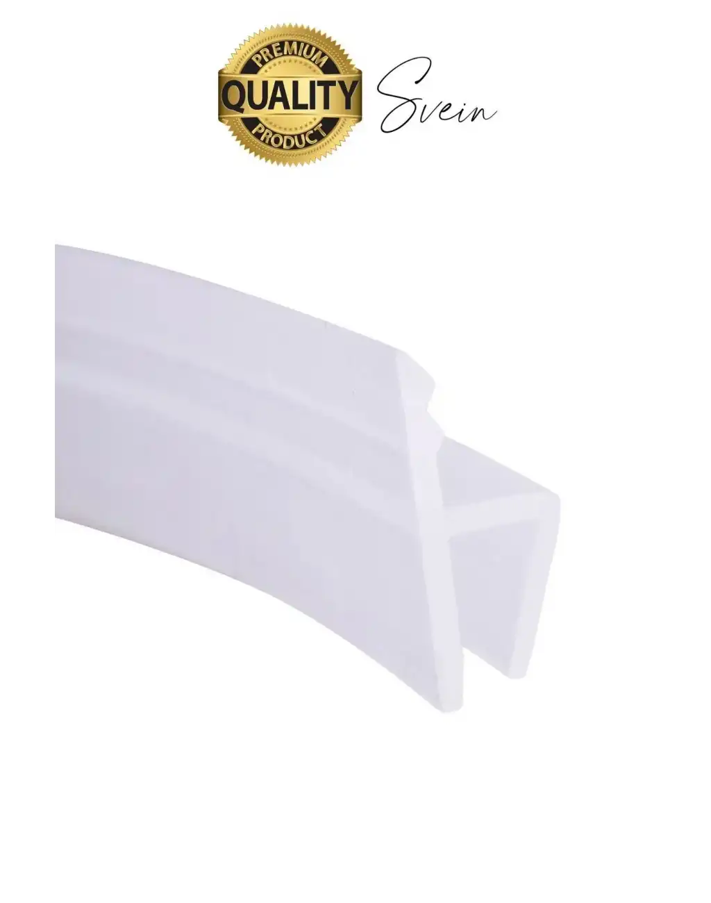 Premium 1.2 cm x 1 mt Cam Silikon Şeffaf Kapı Pencere Kenar Koruyucu Ses Soğuk Geçirmez İzolasyon