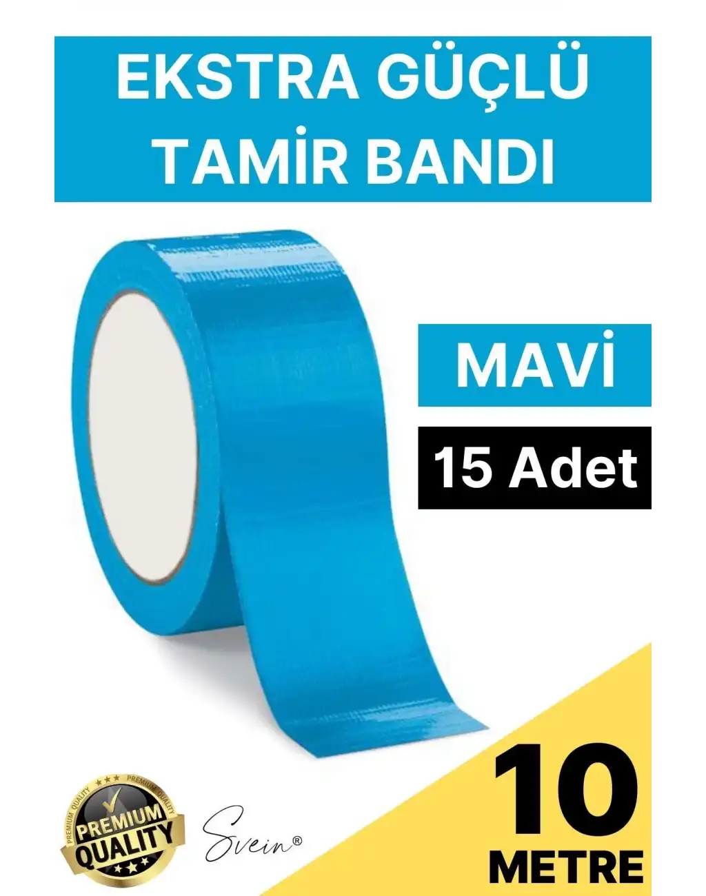 15 Adet 10 mt Mavi Tamir Takviye Kapatıcı Güçlü Onarım Bandı Su Geçirmez Sızdırmaz Dayanıklı Çatlak