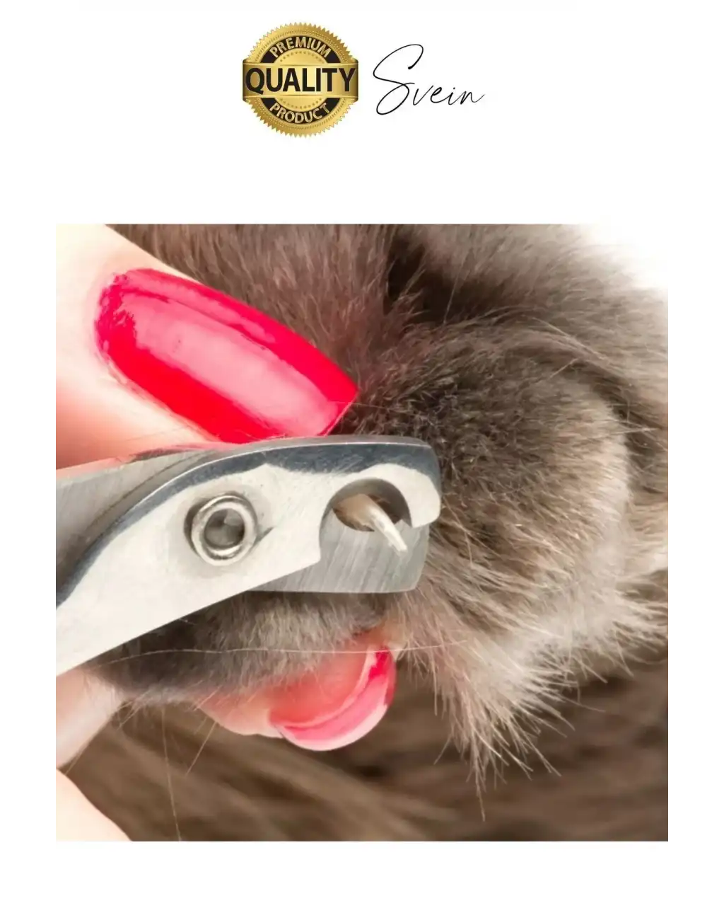 Premium Paslanmaz Kedi Köpek Tırnak Makası Küçük Boy Evcil Hayvan Bakım Kaymaz Saplı Düzeltici Pençe