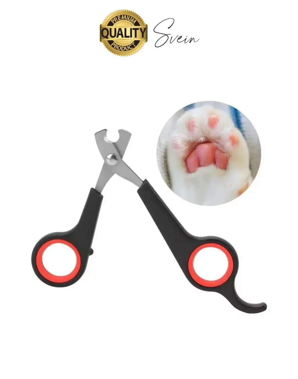 Premium Paslanmaz Kedi Köpek Tırnak Makası Küçük Boy Evcil Hayvan Bakım Kaymaz Saplı Düzeltici Pençe