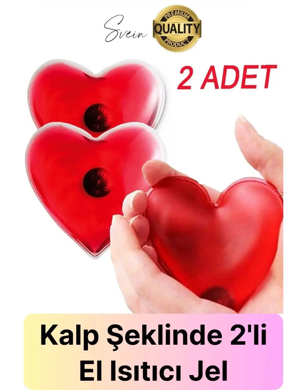 2 Adet Kalp Şeklinde El Sobası Isıtıcı Sihirli Jel Sıcak Isınmatik Sevgililer günü Hediyelik Kış Cep