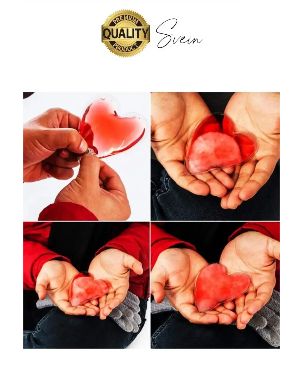 2 Adet Kalp Şeklinde El Sobası Isıtıcı Sihirli Jel Sıcak Isınmatik Sevgililer günü Hediyelik Kış Cep