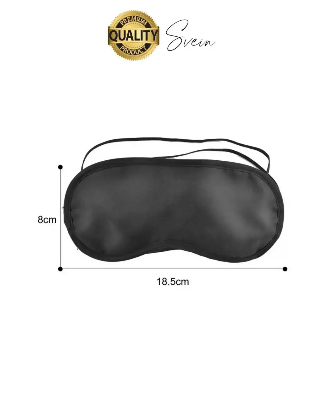 Rahat Unisex Yıkanabilir Uyku Maskesi Işık Önleyici Geçirmez Siyah Konforlu Esnek Göz Seyahat