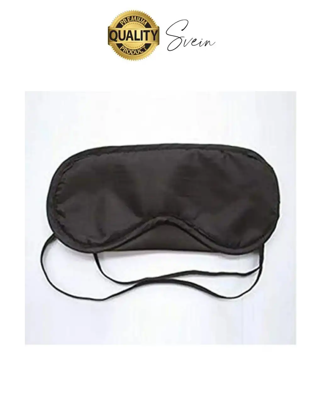Rahat Unisex Yıkanabilir Uyku Maskesi Işık Önleyici Geçirmez Siyah Konforlu Esnek Göz Seyahat