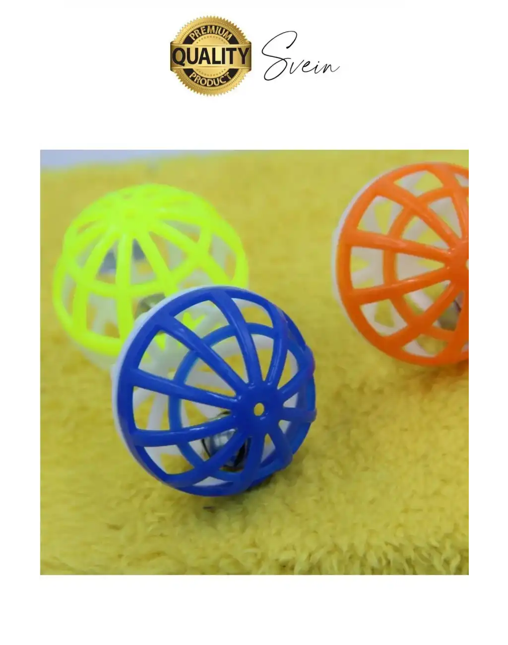 Hareketli 3.5 cm Çıngıraklı Kedi Köpek Evcil Hayvan Oyun Topu Plastik Zil Oyuncağı Eğitici