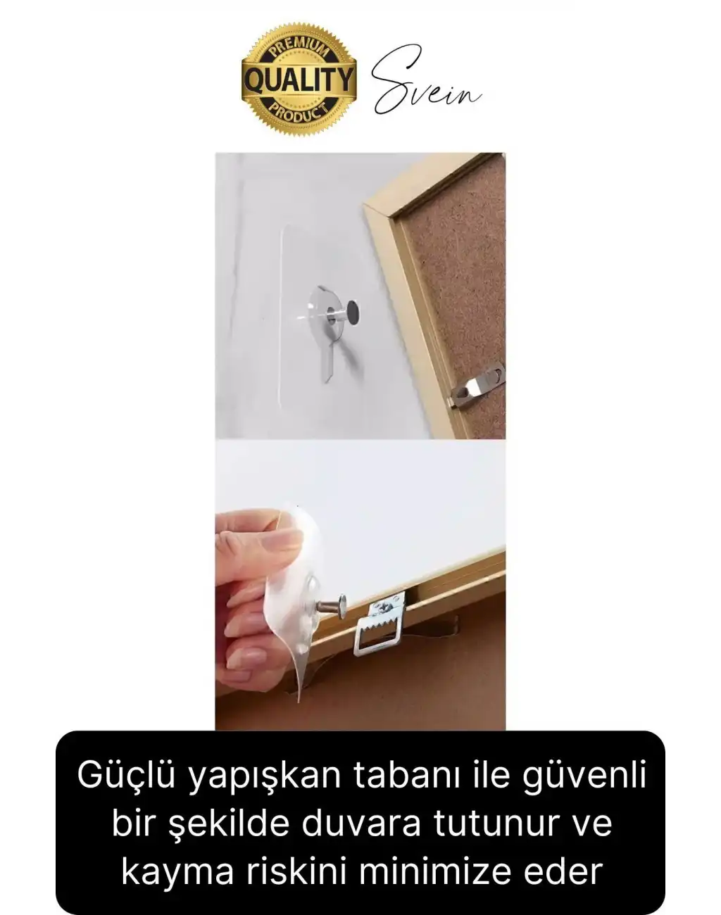 6 Adet Süper Güçlü Kendinden Yapışkanlı Tutunabilen Çok Amaçlı Çerçeve Tablo Banyo Duş Mutfak Askı