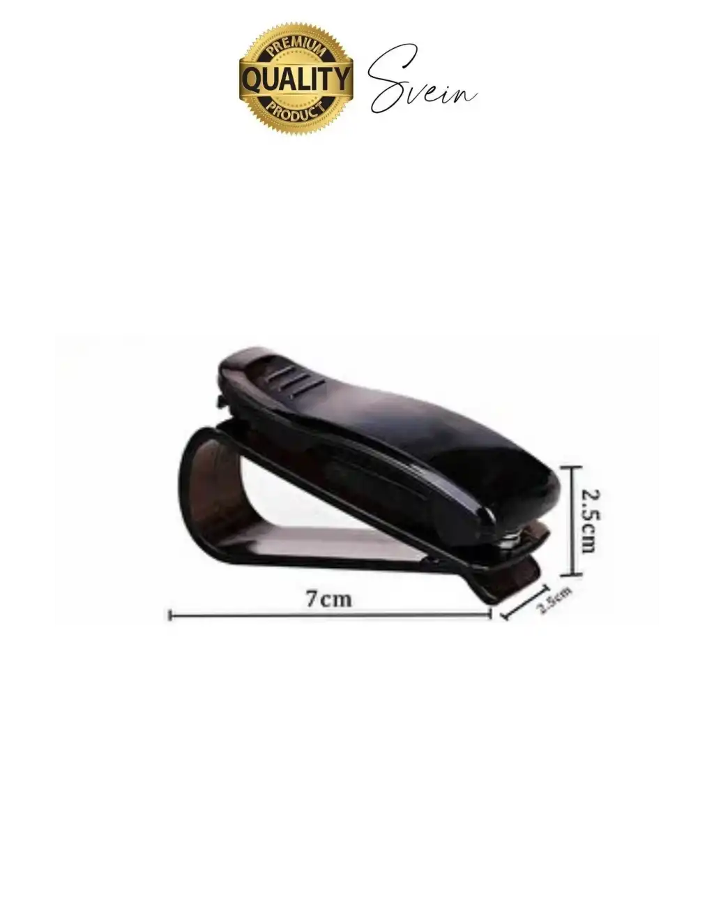 Araba Gözlük Tutacağı Klips Güneş Gözlüğü Tutucu Mandallı Araç İçi Siyah Kartvizitlik Düşmez Kaymaz