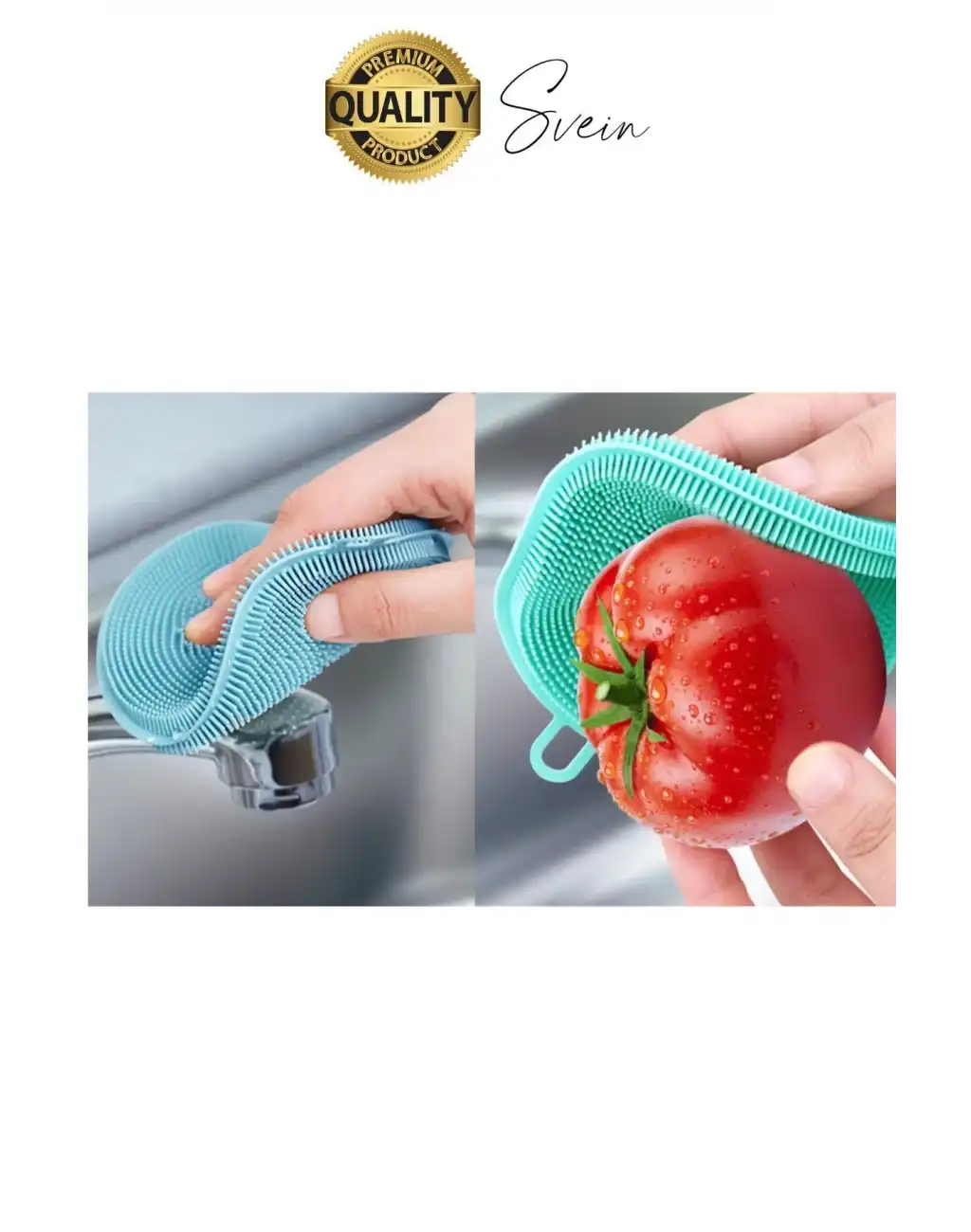 Pratik 2li Tükenmeyen Silikon Bulaşık Yıkama Fırçası Isıya Dayanıklı Su Emici Sünger Yuvarlak