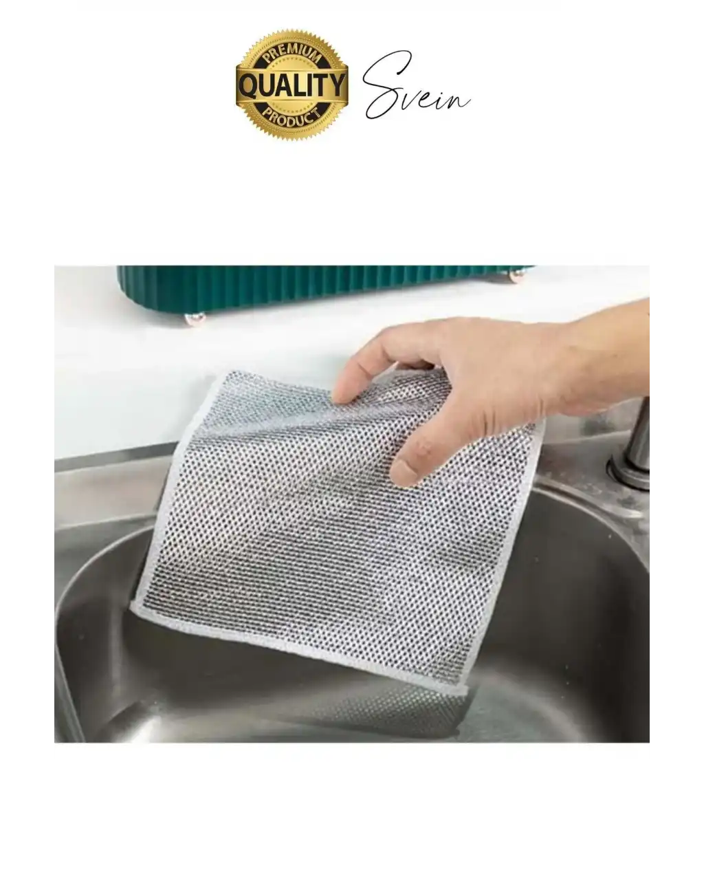 Çok Fonksiyonlu Tencere Tava Ovma Bezi Çizmez Tel Bulaşık Pas Silebilen Kolay Durulama Kopmaz