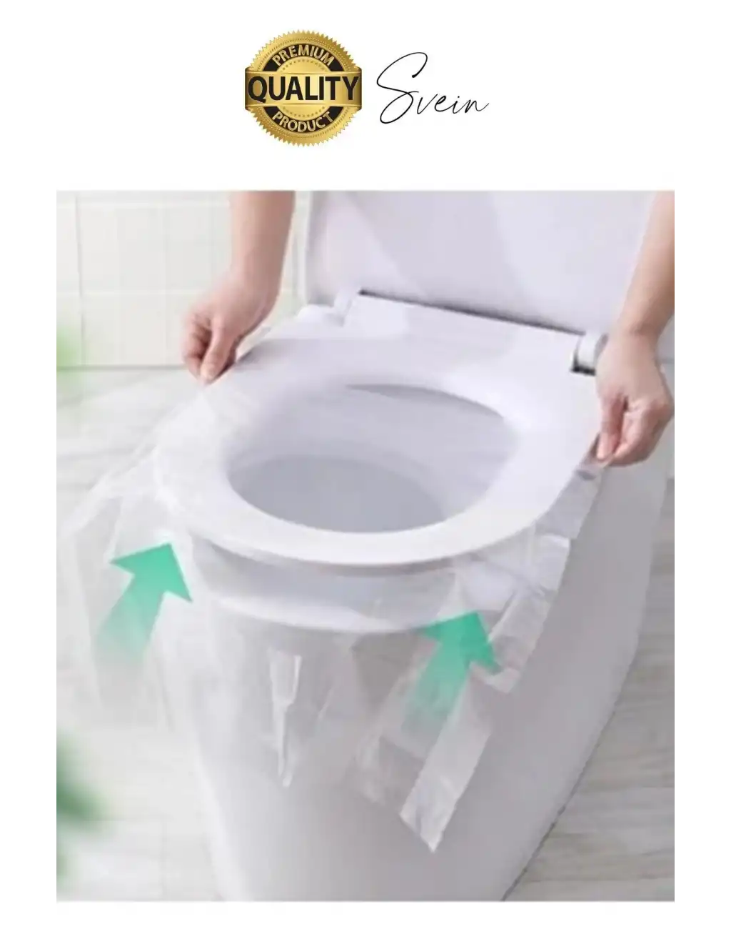 50 Adet Pratik Hijyenik Tek Kullanımlık Klozet Kapağı Pedi Örtüsü Yeni Sezon Koruyucu Kirletmez