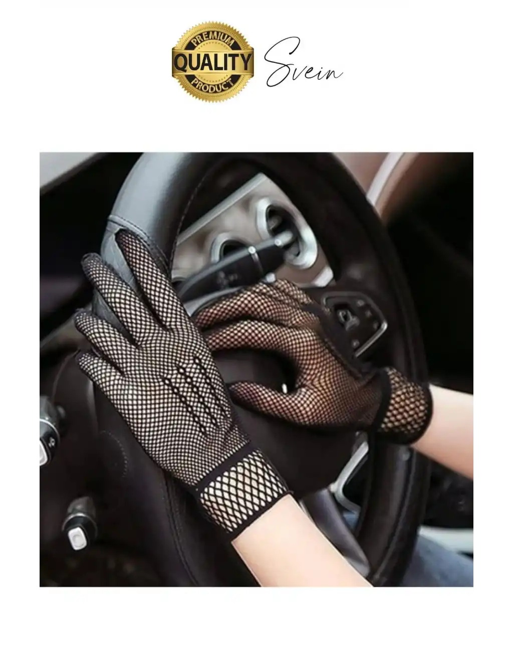 Özel Tasarım Siyah Renkli Likralı File Eldiven Parmaklı Örgü Yetişkin Transparan Yeni Sezon Kısa Boy