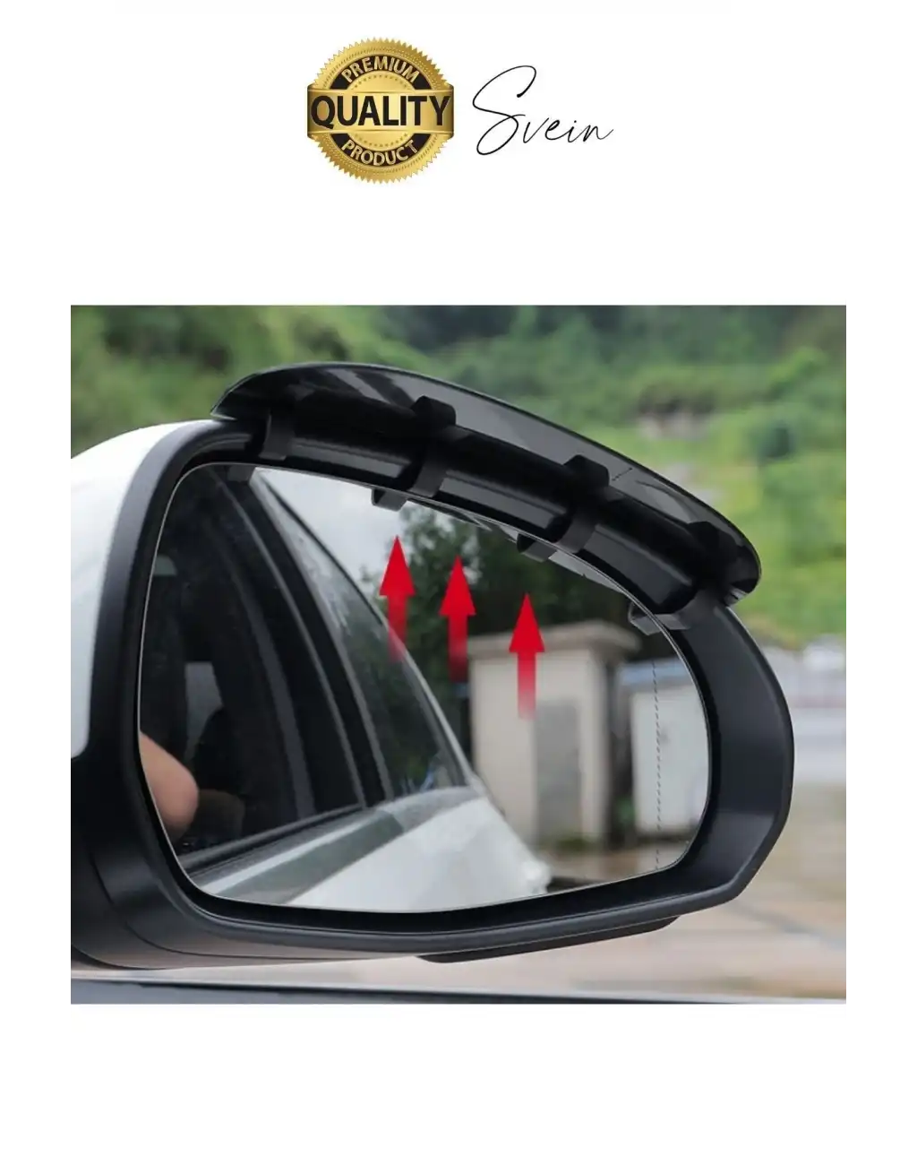 Dayanıklı Araba Ayna Yağmur Koruyucu Siper Karbon Desenli Oto Aksesuar Uyumlu Kolay Montaj 1 Çift