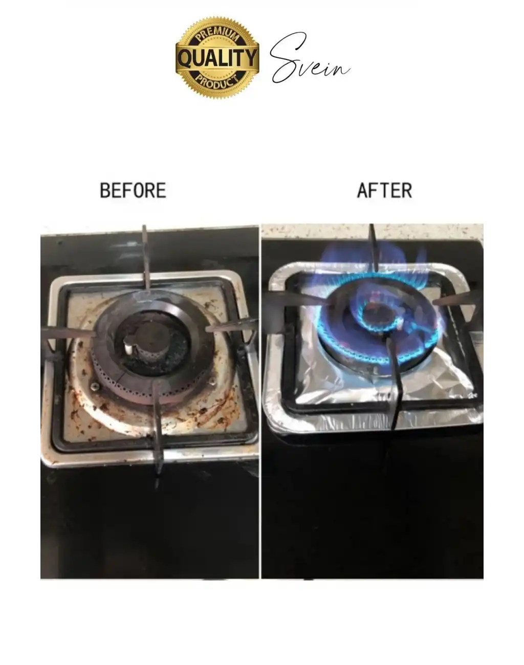 Dayanıklı 10 Adet Alüminyum Ocak Koruyucu Folyo Kare Kir Bırakmaz Yağ Sıçrama Yanmaz Yapışmaz Gümüş