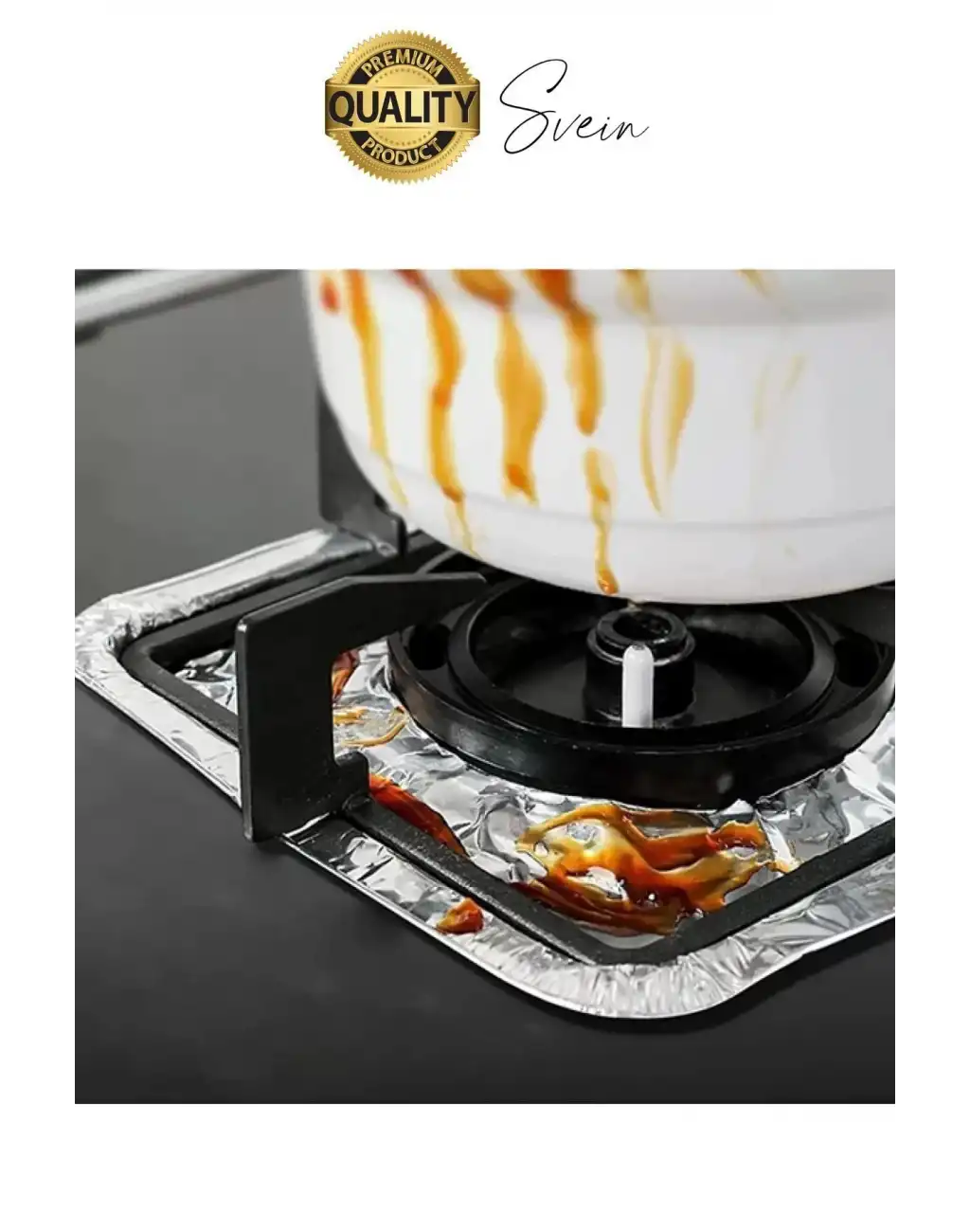 Dayanıklı 10 Adet Alüminyum Ocak Koruyucu Folyo Kare Kir Bırakmaz Yağ Sıçrama Yanmaz Yapışmaz Gümüş