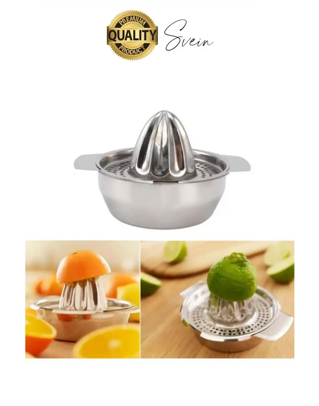 Paslanmaz Çelik Limon ve Nar Sıkacağı Narenciye Mutfak El Aleti Pratik Sıkacak Yıkanabilir Hijyenik