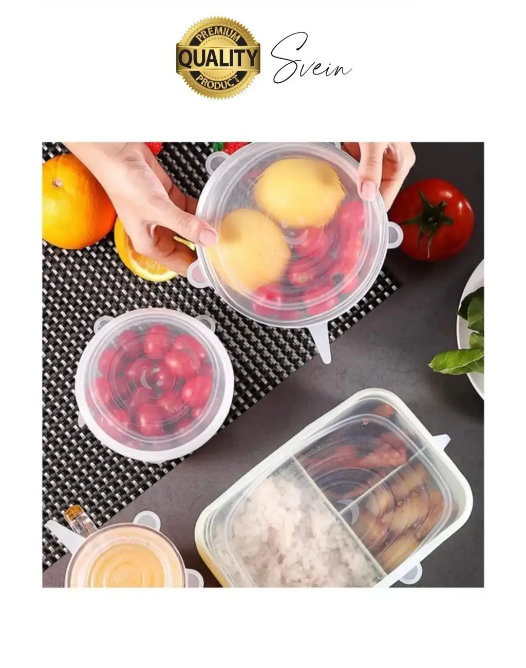 Sızdırmaz 6lı Silikon Kase Kavanoz Kapatma Kapak Seti Esnek Uyumlu Yırtılmaz Streç Saklama Kabı