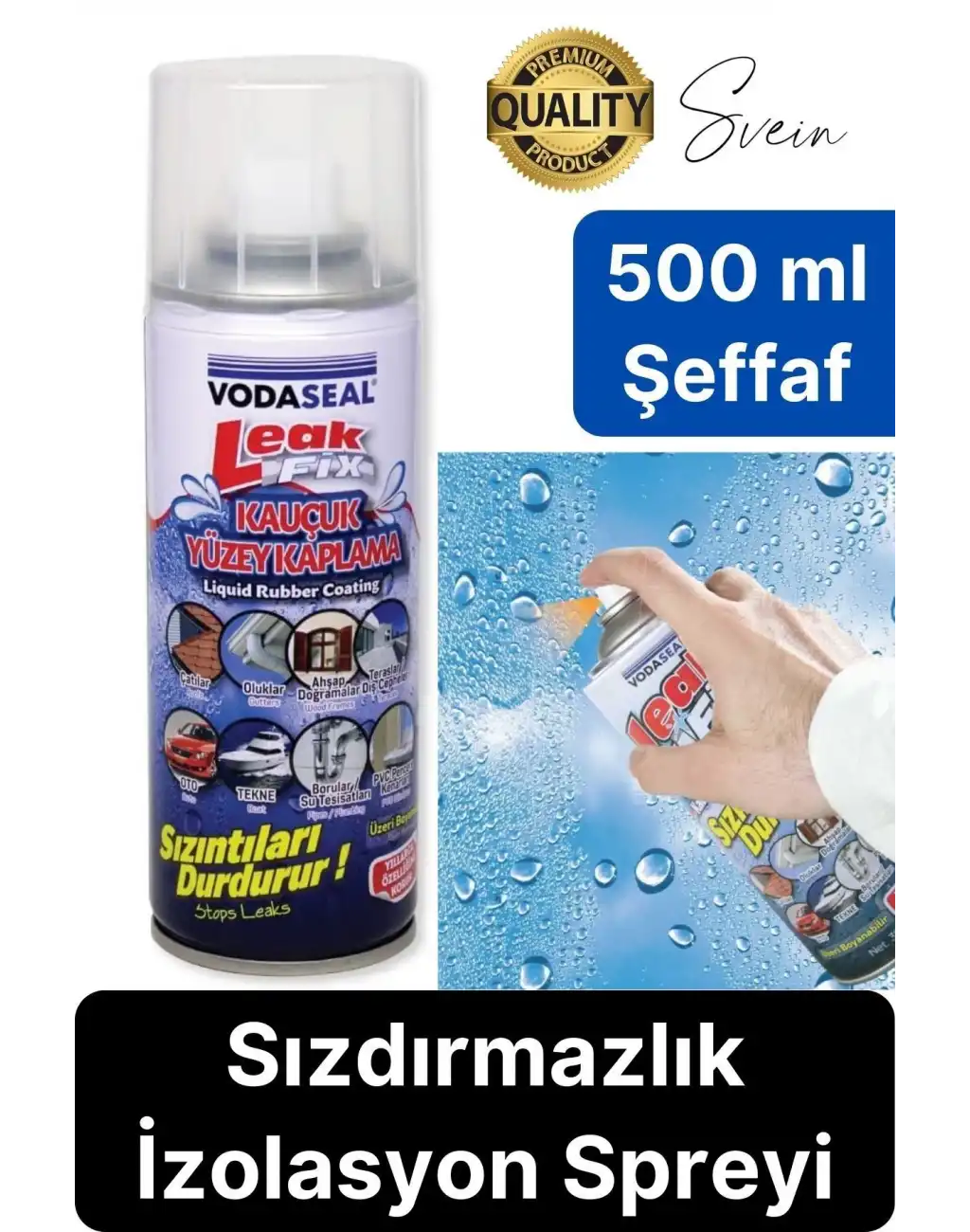 500 ml Şeffaf Sızdırmazlık Su İzolasyon Spreyi Mutfak Banyo Araba Tekne Seramik Metal Yüzey Kaplama