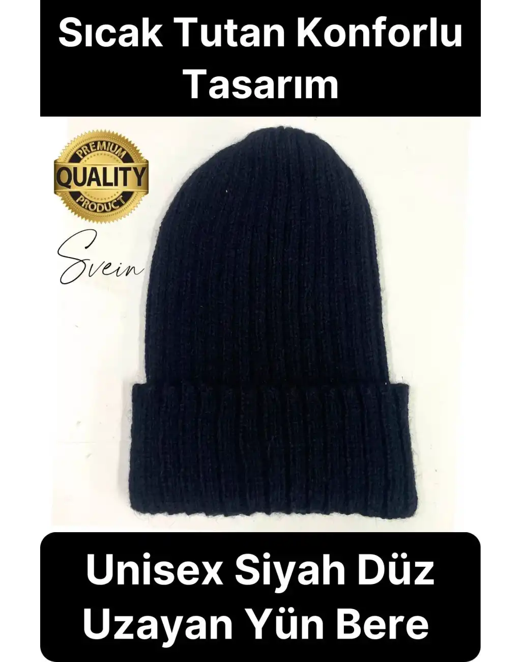 Dayanıklı Bere Unisex Örgü Kışlık Düz Renk Yumuşak Yün Soğuktan Koruyucu Şapka Katlamalı Dokuma