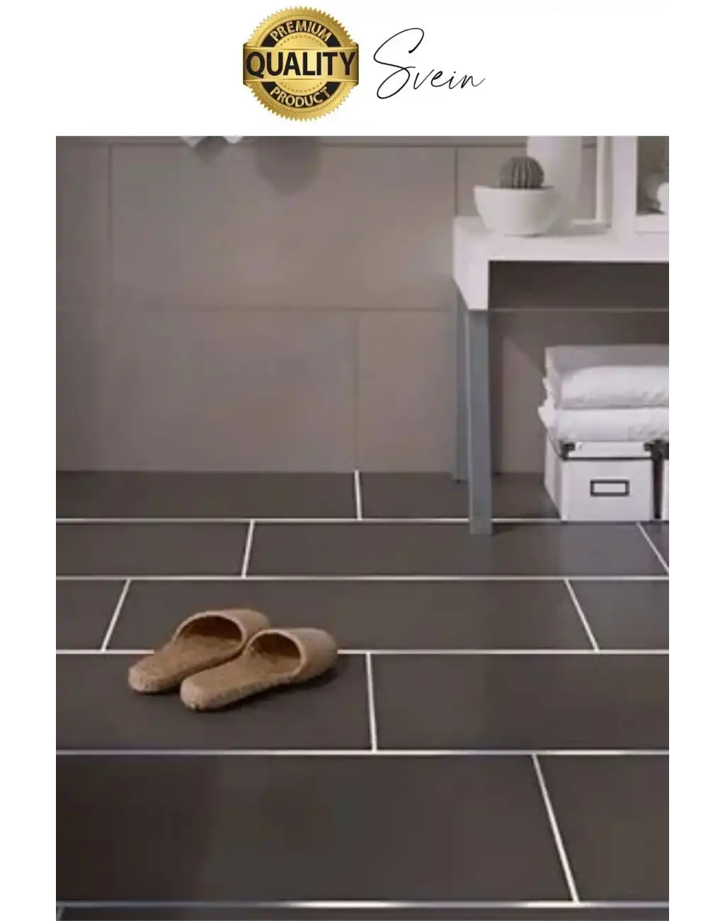 Premium Kendinden Yapışkanlı Gri Gümüş Renk Fayans Derz Arası İzolasyon Bandı Dekoratif Bant 0,5 cm