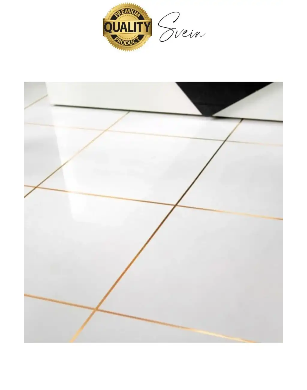 Premium Kendinden Yapışkanlı Gold Sarı Renk Fayans Derz Arası İzolasyon Bandı Dekoratif Bant 0,5 cm