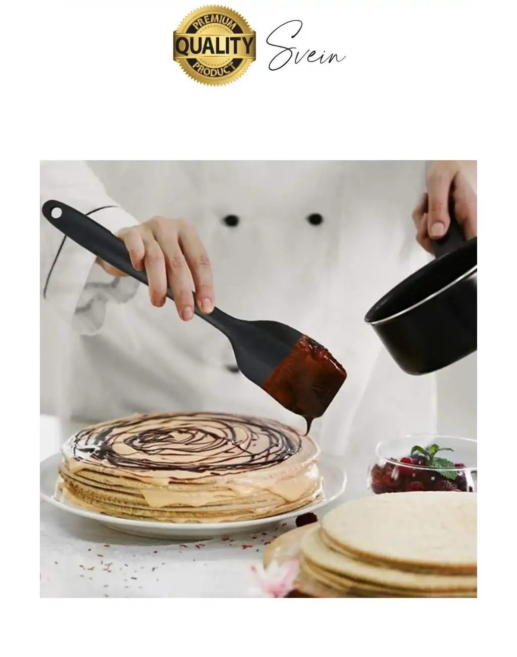 6 Parça Silikon Spatula Fırça Kaşık Bıçak Yemek Hazırlık Pasta Mutfak Seti Yanmaz Yapışmaz Siyah