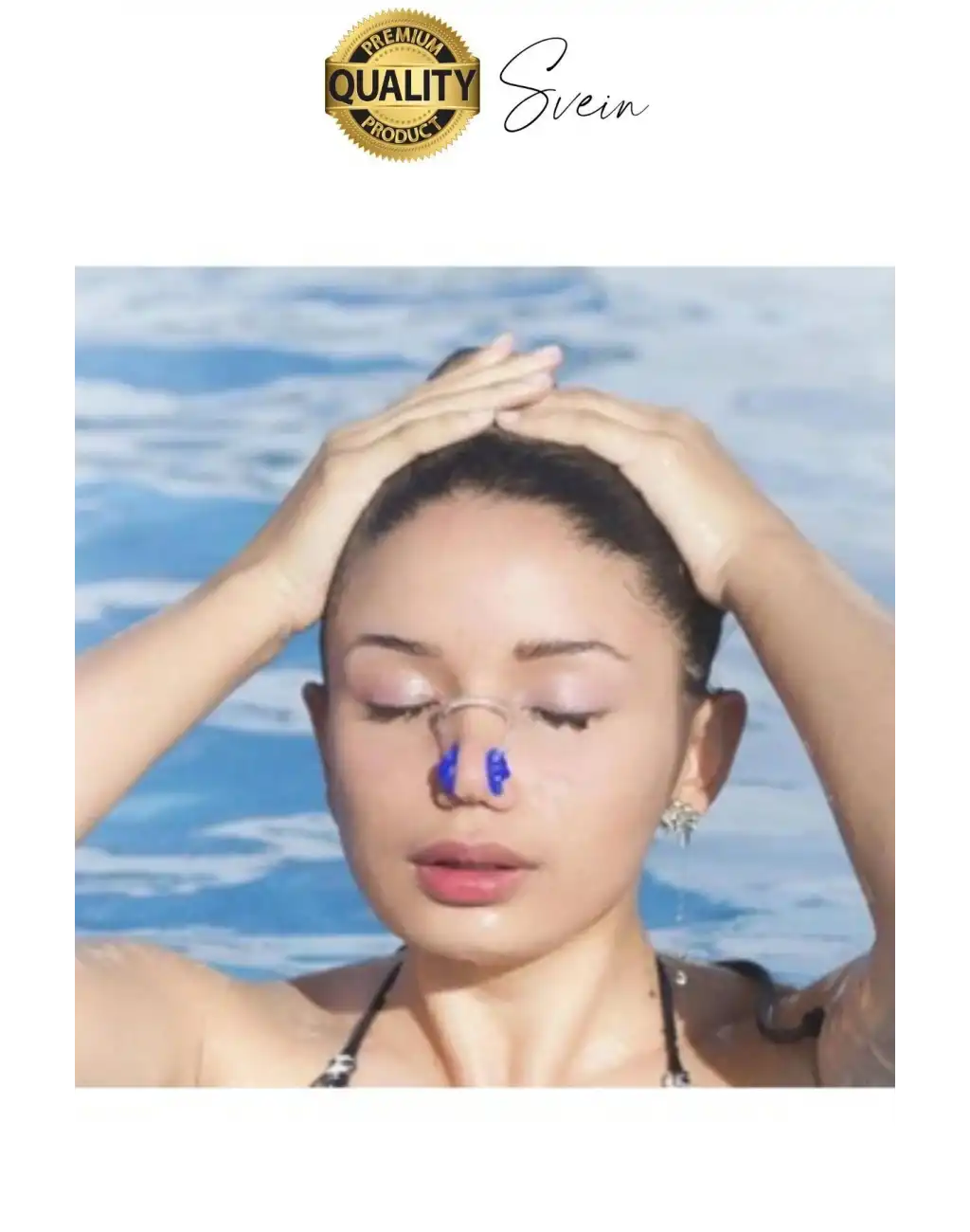 Kulak ve Burun Tıkama Seti Deniz Havuz İçin Su Kaçmasını Önleyici Tıkaç Yüzücü Tıkacı Silikon