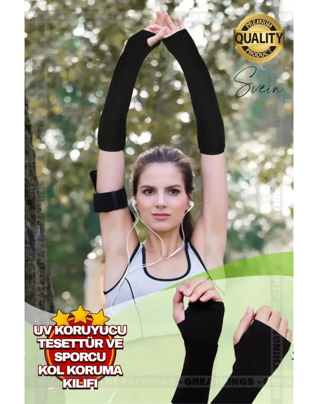 Spor Esnek Uzun Kol Anti UV Güneş Koruyucu Kol Kılıfı Bisiklet Motosiklet Koşu Kolluk Tesettür