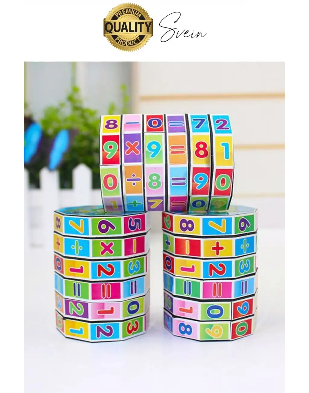 Özel Üretim Eğlenceli Toplama Çıkarma Çarpma Bölme Matematik Eğitici Küp Oyuncağı Zeka Geliştiren