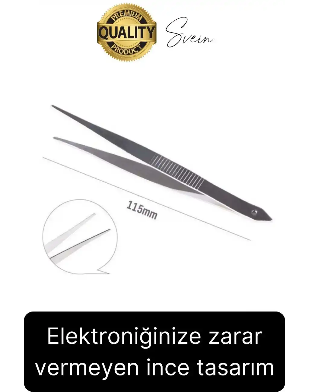 Profesyonel 7 Parça Çelik Cımbız Seti Paslanmaz Dayanıklı Elektronik Devre Telefon Saat Tamir Seti