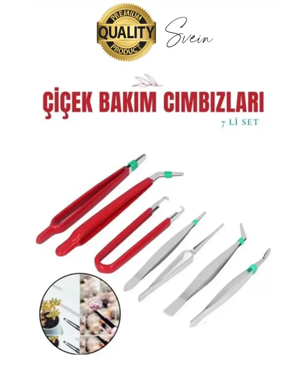 Profesyonel 7 Parça Çelik Cımbız Seti Paslanmaz Dayanıklı Elektronik Devre Telefon Saat Tamir Seti
