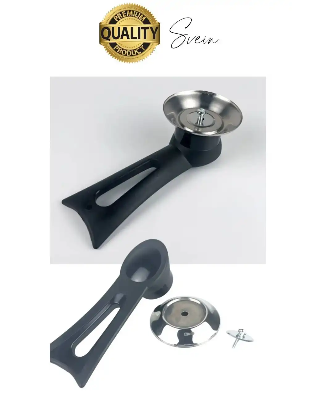 Premium Isıya Dayanıklı Dikey Tasarım Tencere Kapağı Kolu Kaldırma Aparatı Topuzu Siyah Pratik Rahat