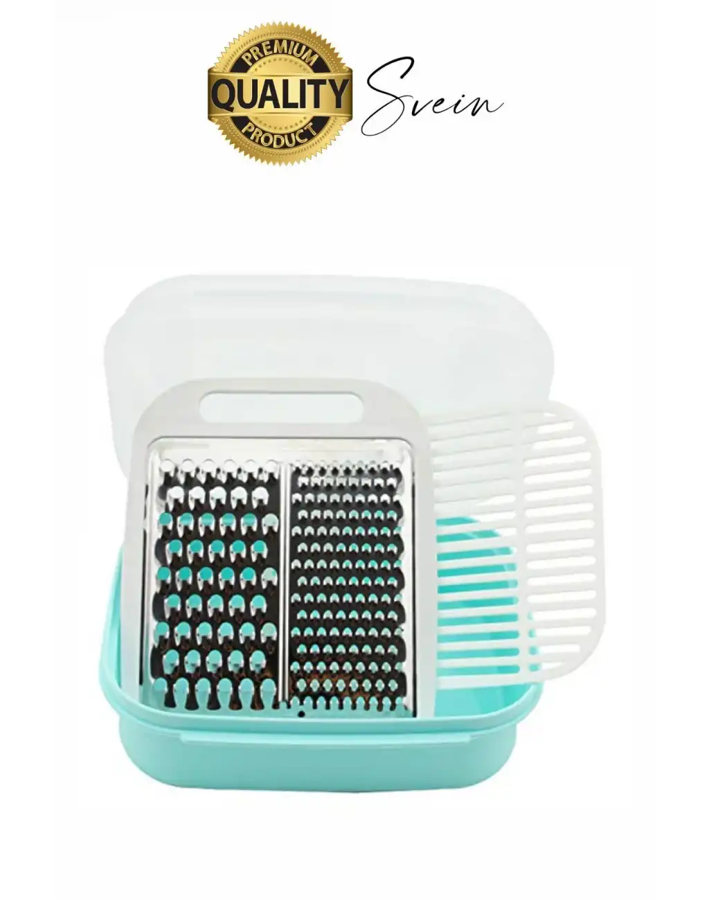 Çok Fonksiyonlu Rendeleme ve Saklama Bir Arada Geniş Kapasite Paslanmaz Çelik Rendeli Plastik Kab