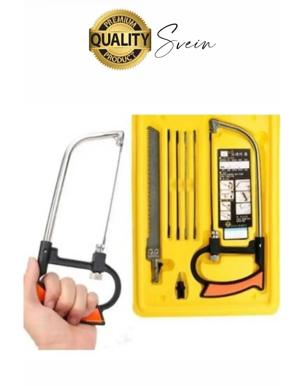 Çok Amaçlı Ev Tipi Güçlü 4 Yedek Bıçak Ayarlanabilir Ahşap Lastik Boru Kesim Kıl Testere Kesme Seti