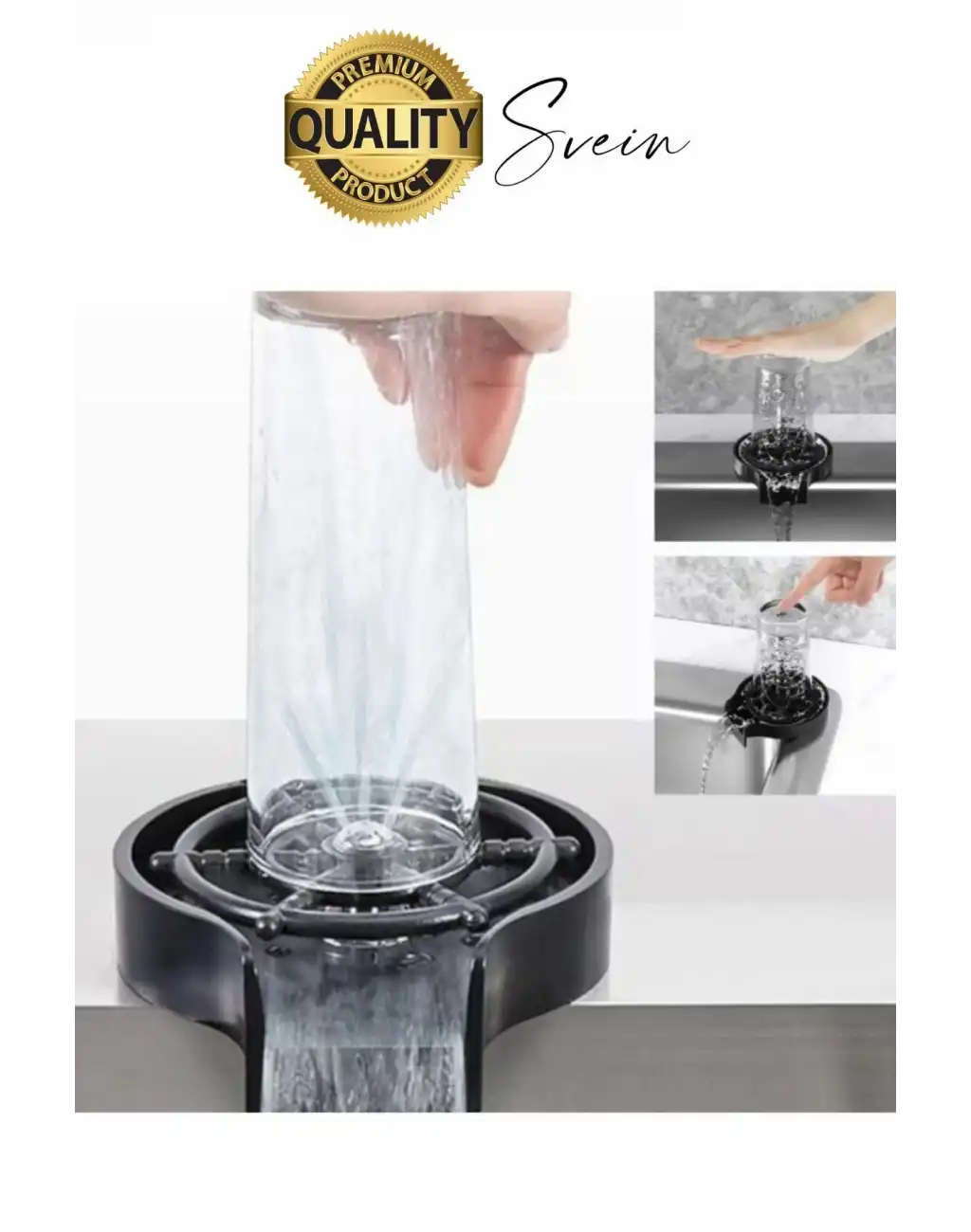 Yüksek Basınçlı Pratik Otomatik Bardak Kadeh Kupa Yıkama Musluğu Fıskiye Bulaşık Yıkama Aparatı