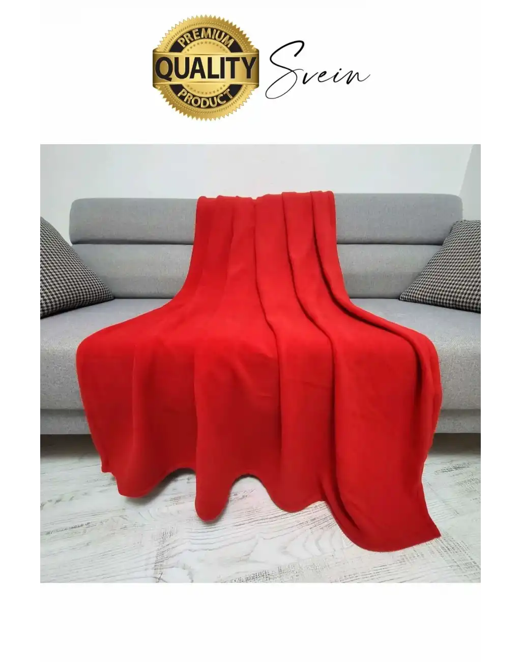 180x210 cm 2 Kişilik Sıcacık Kışlık Polar Yumuşak Rahat Konforlu Kırmızı Renk Hafif TV Battaniyesi