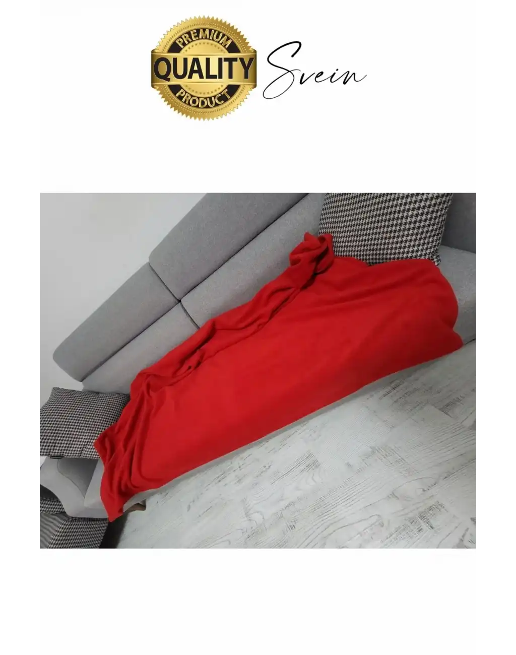 180x210 cm 2 Kişilik Sıcacık Kışlık Polar Yumuşak Rahat Konforlu Kırmızı Renk Hafif TV Battaniyesi