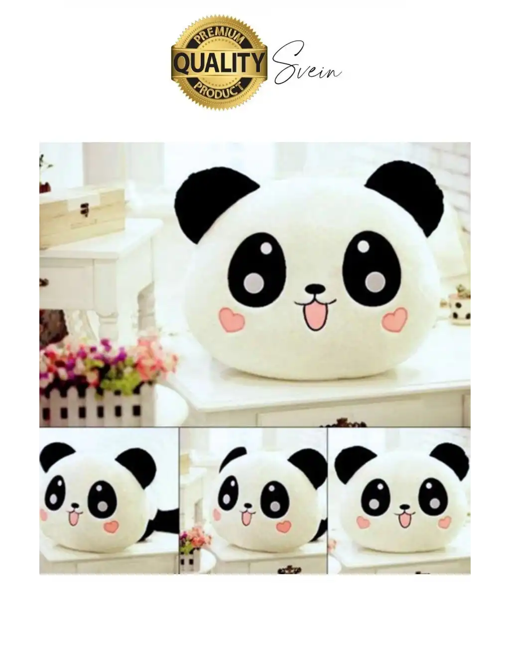 14 Şubat Yumuşacık Sevimli Peluş Panda Yastık ve Kupa Bardak Sevgililer Günü Hediye Seti Arkadaşa