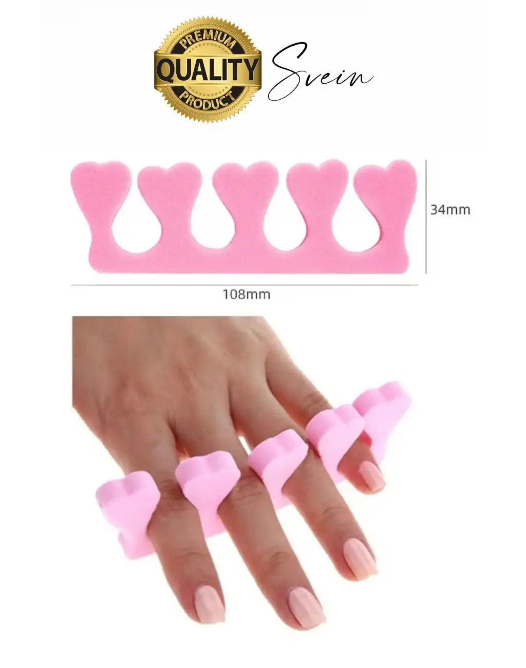 Esnek Rahat Konforlu Manikür Pedikür El Ayak Oje Parmak Ayırıcı Arası Sünger Aparatı Aleti 5 Adet