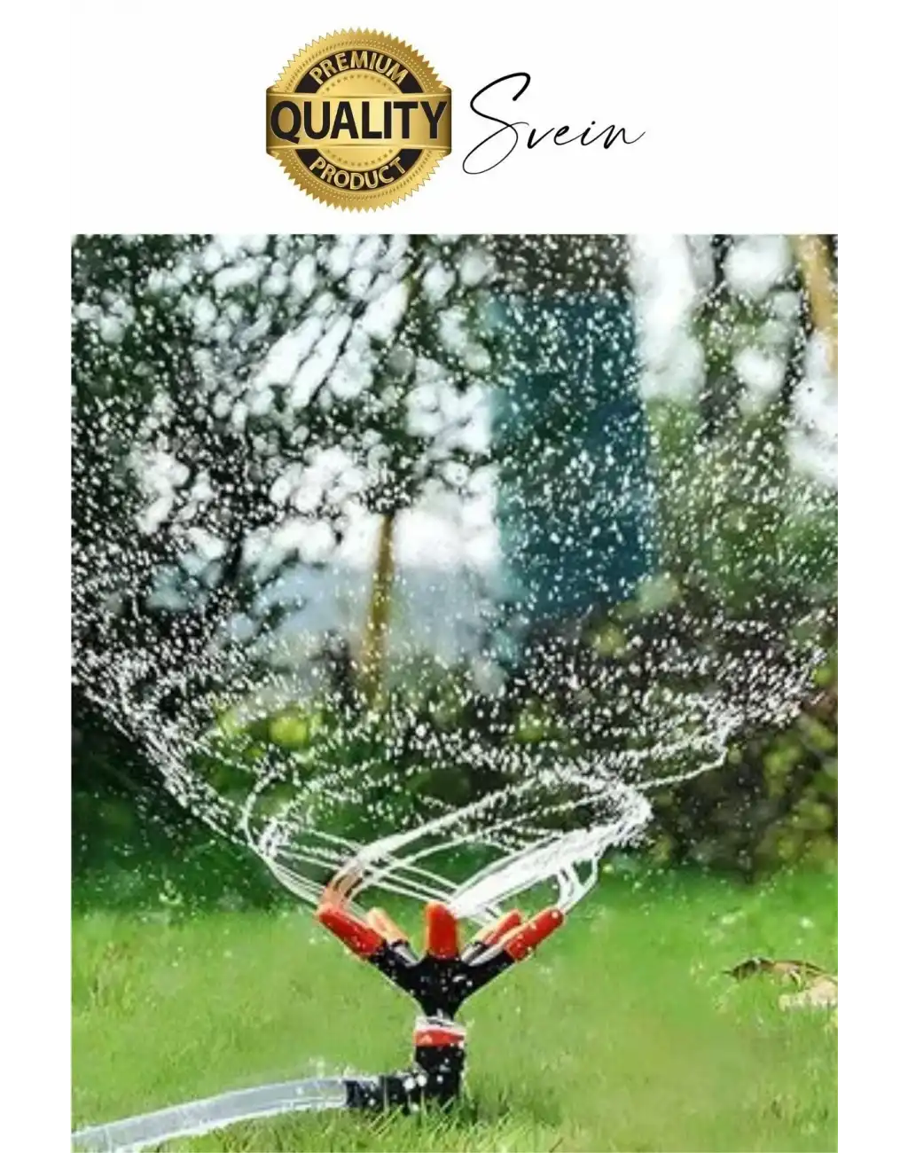 Kendiliğinden Hareketli Dönebilen Çok Yönlü Çim Bahçe Sulama Fıskiye 360 Derece Bakım Aparatı