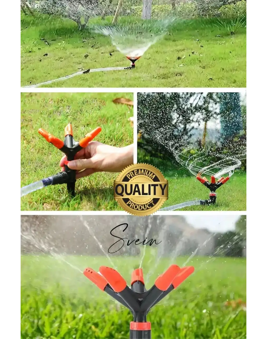 Kendiliğinden Hareketli Dönebilen Çok Yönlü Çim Bahçe Sulama Fıskiye 360 Derece Bakım Aparatı