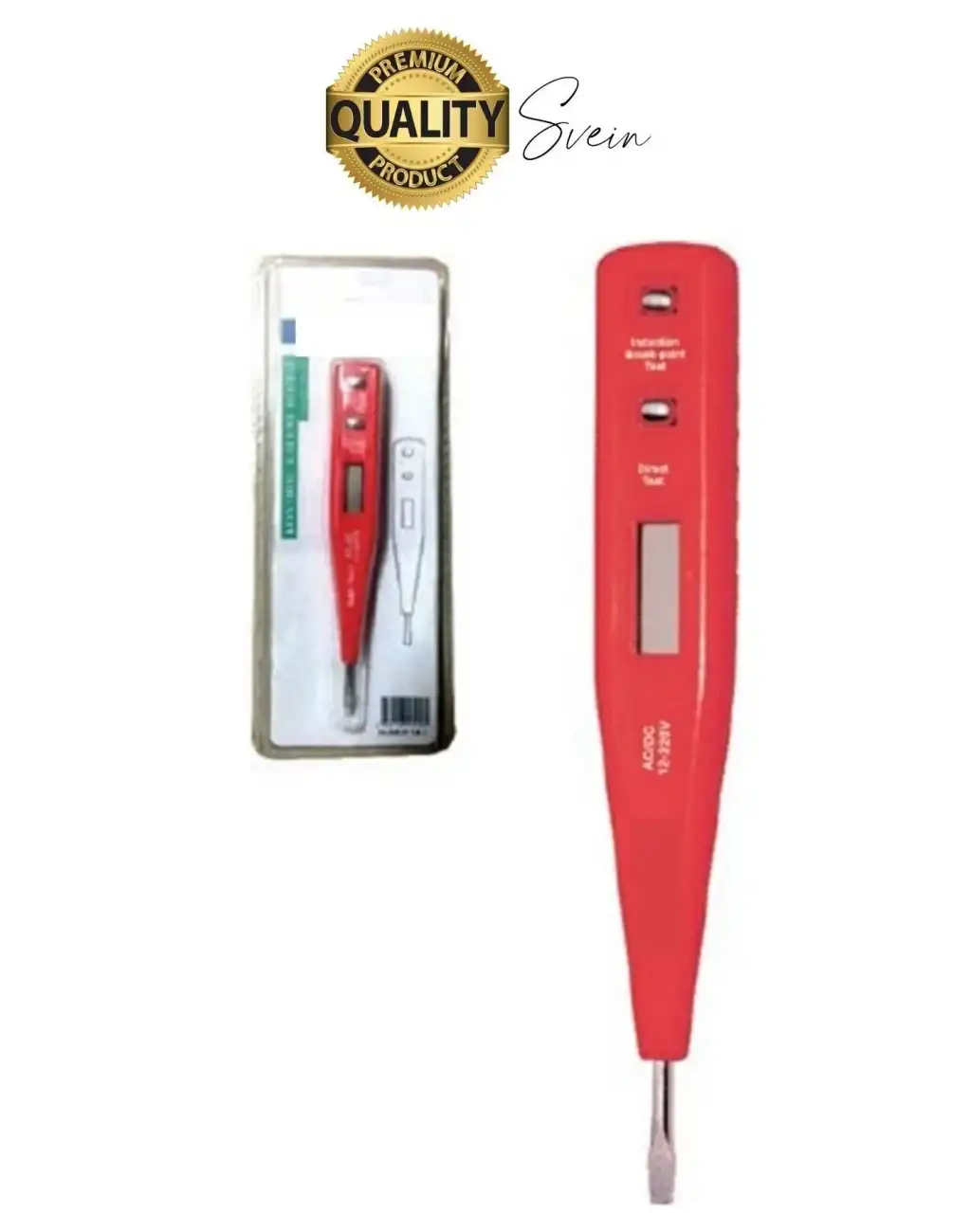 Premium Dijital Ekranlı Kontrol Kalemi Temaslı Temassız Voltaj Test Aleti Elektrik Akım Cihazı