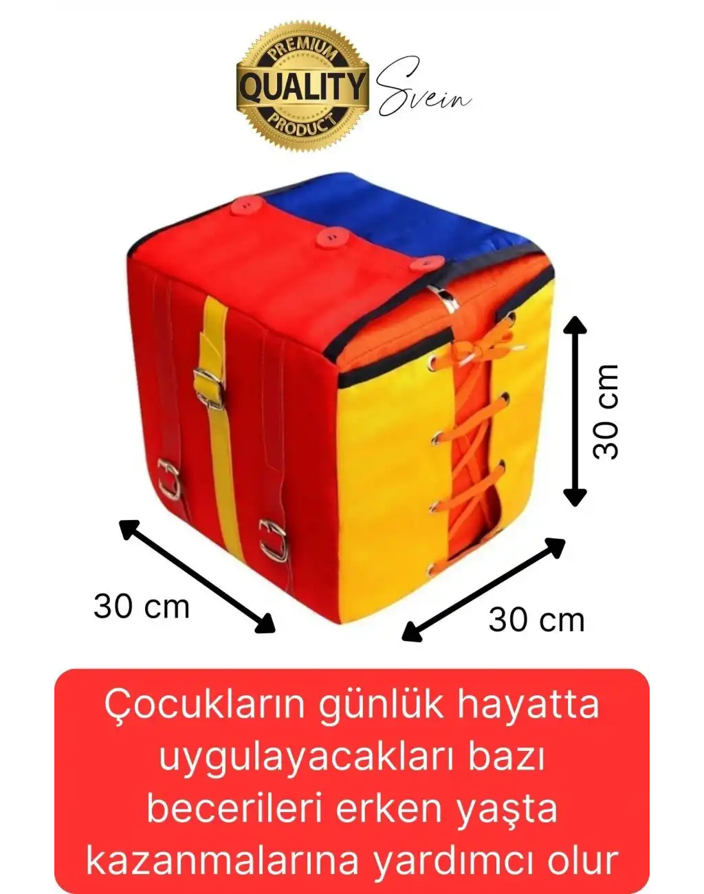 Motor Beceri Küpü Sünger Eğitici Öğretici Renkli Denge Koordinasyon Pratiklik Zeka Geliştiren