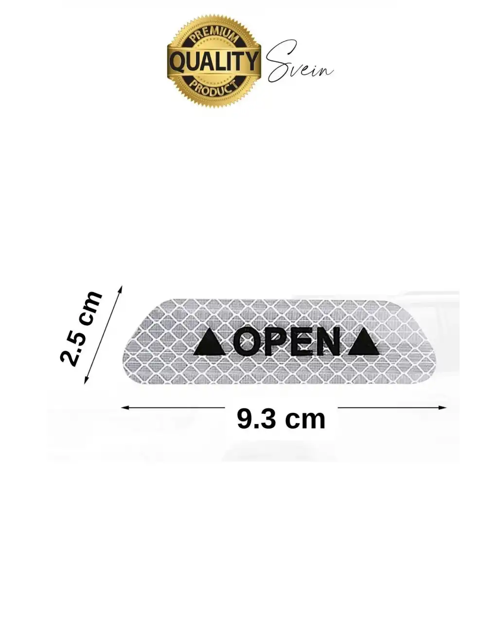 Oto Sticker Yan Kapı İkaz Open Reflektörlü Yapıştırma Oto Aksesuar Binek Ticari İz Bırakmaz